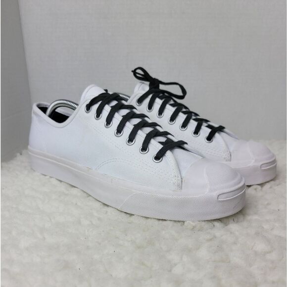 Converse x Jack Purcell Men's Low Top Sneaker Size 10.5  White Canvas Shoes - Picture 1 of 12